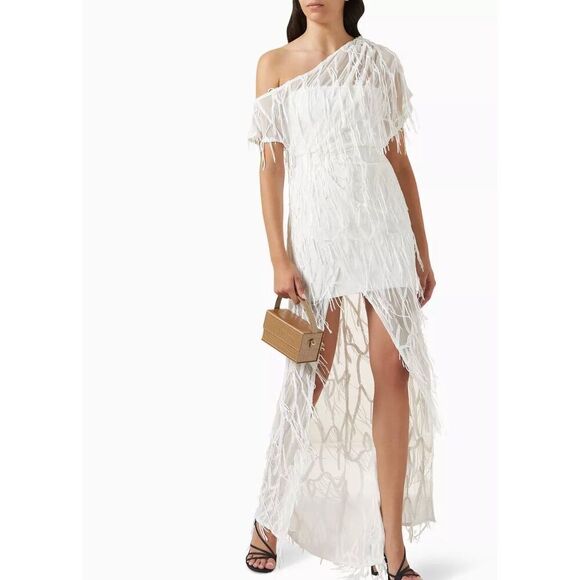 ELLIATT Boston One-shoulder Gown in Sequin-tulle Bachelorette size XS NWT$453 - Picture 1 of 7